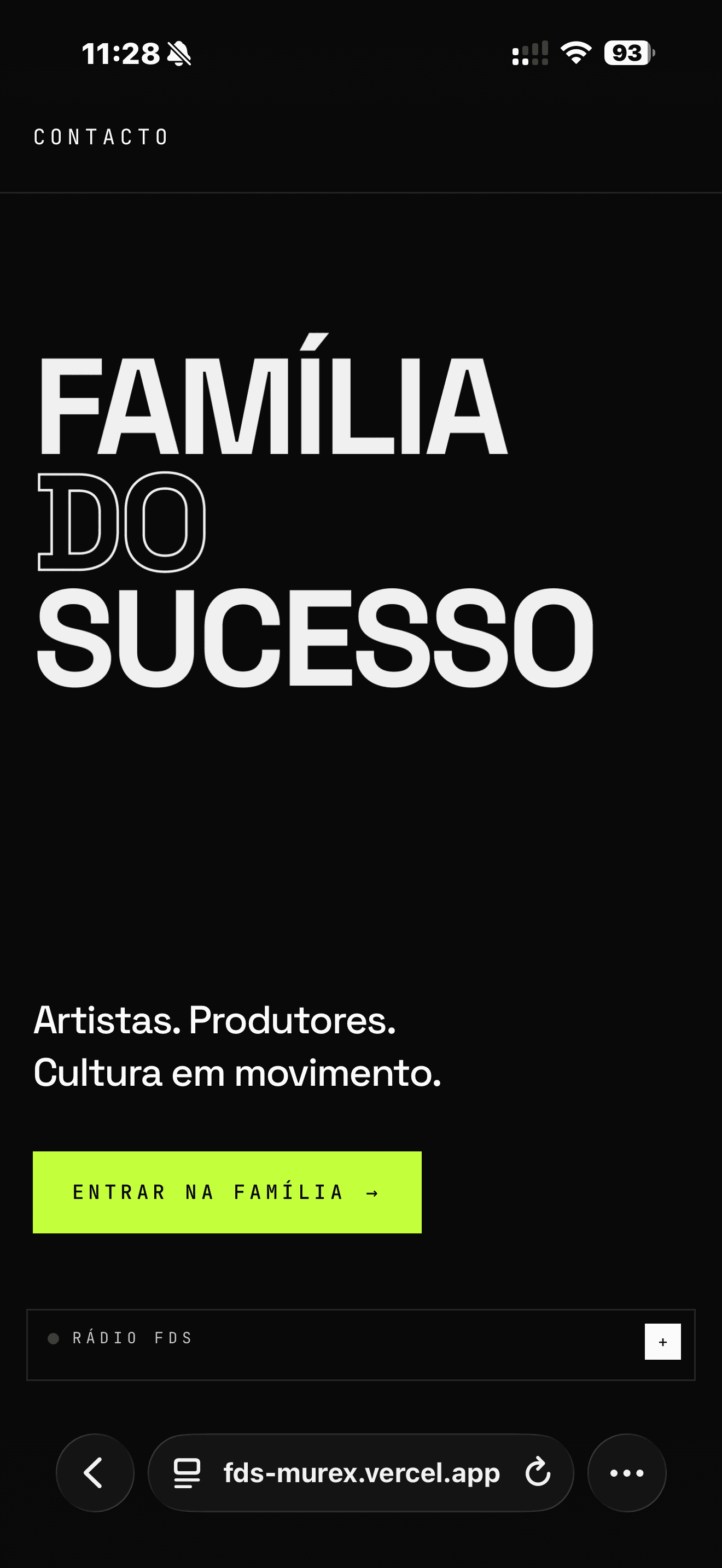 Familia Do Sucesso mobile site