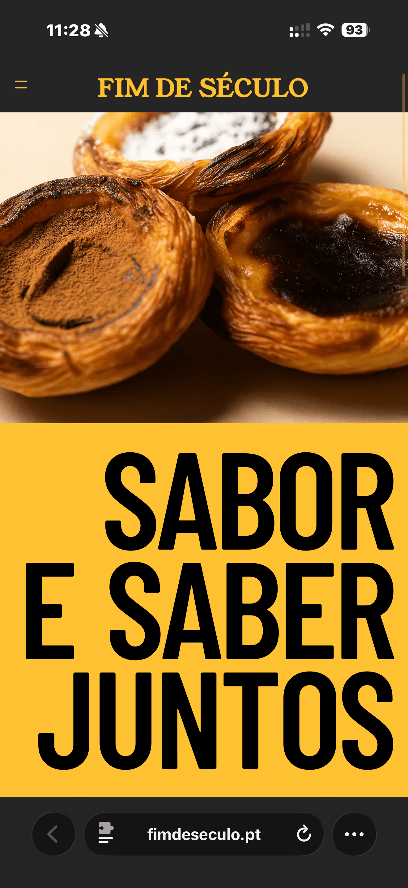 Fim de Século mobile site